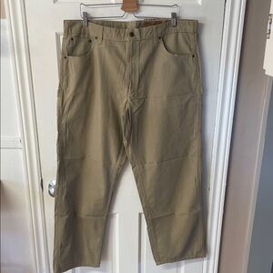 Carhartt loose fit tan canvas carpenter jeans work pants NWT men’s size 40X32